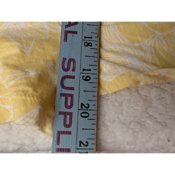 ST JOHN'S BAY PEASANT KNIT SHIRT ladies size OX yellow white floral elastic neck - Picture 4 of 7